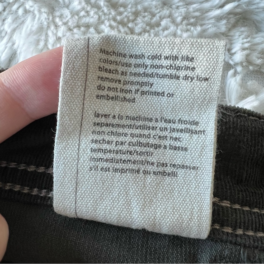 Anthropologie Pilcro and the Letterpress Serif Skinny Corduroy Pants 31 Green - Picture 6 of 9